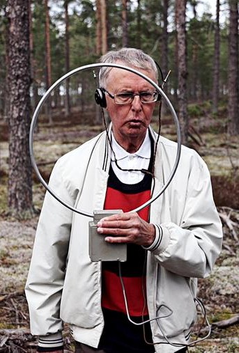 SM2BJS, Bertil med äldre rävsax med elektronrör