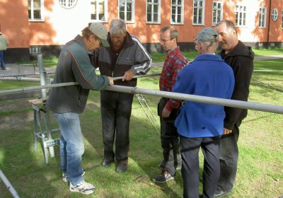 Montering HF beamar och HF vertikal 2006-06-14